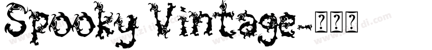 Spooky Vintage字体转换